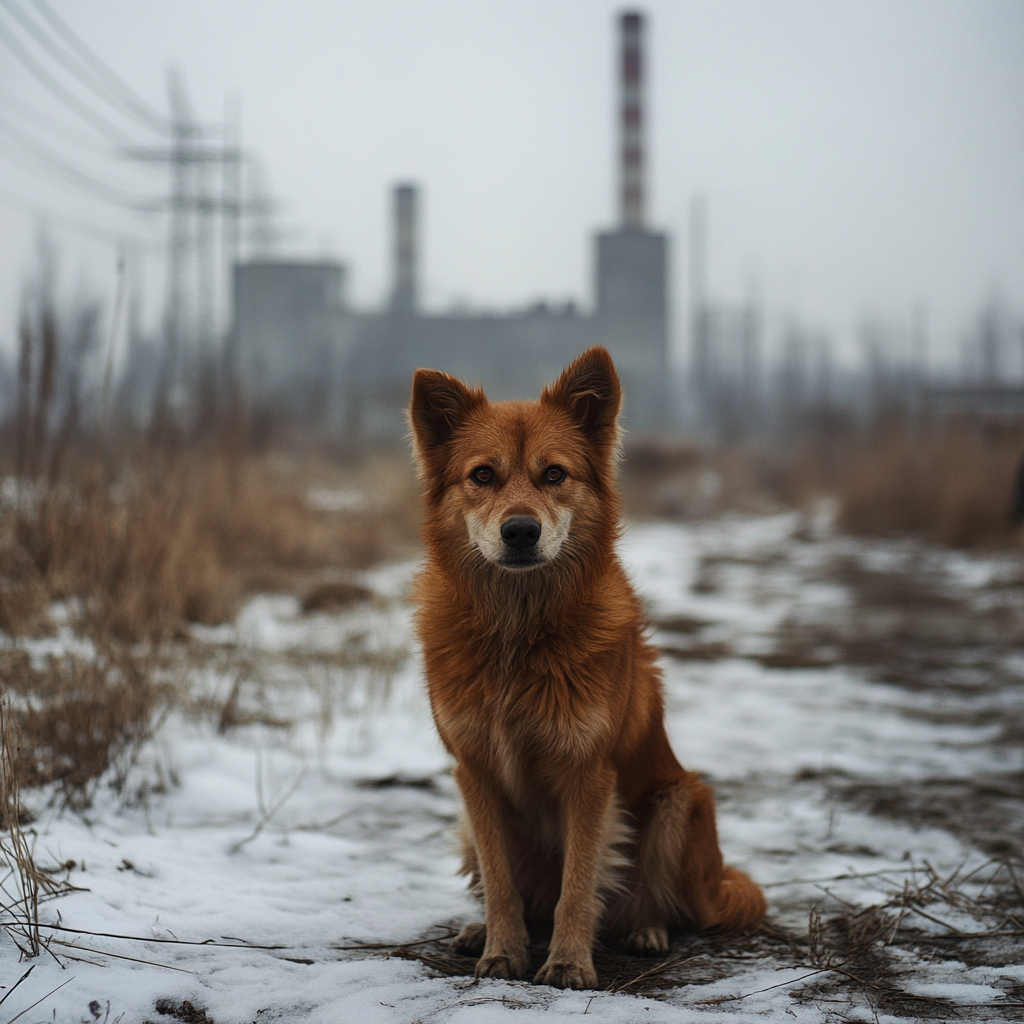 300 stray dogs in the Chornobyl